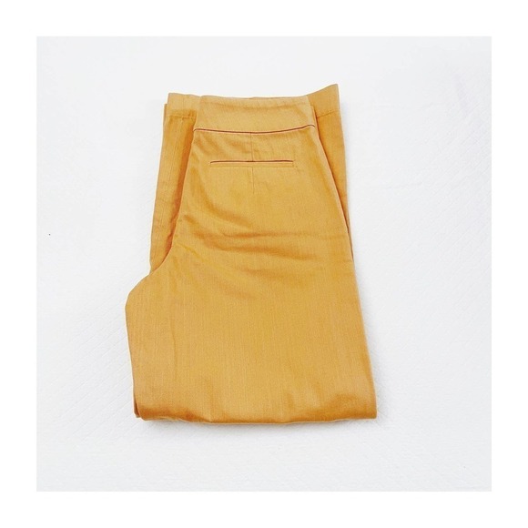 Club Monaco A line Denim Sandstorm Orange Pants SZ0 - Picture 2 of 9